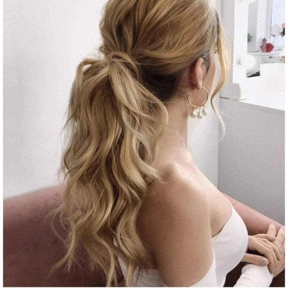 20" Honey Blonde Ponytail Hair Extensions